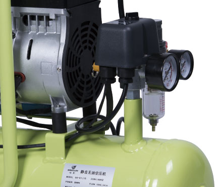 硅莱GA-81/15无油空压机压力表细节图