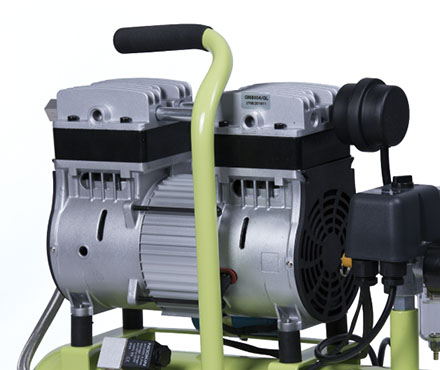 硅莱GA-81/15无油空压机泵头细节图