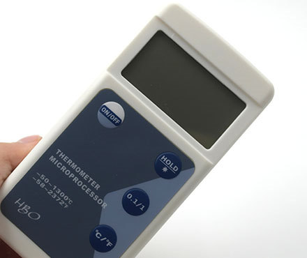 海宝仪器HB6801手持工业温度计面板细节图