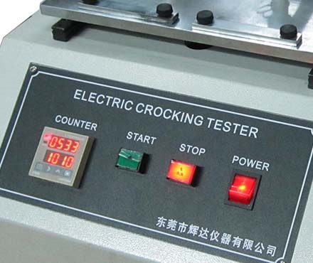 辉达HD-2033电动摩擦脱色试验机控制面板细节图