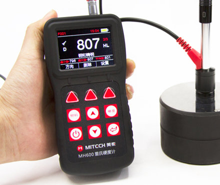 美泰科仪MH600里氏硬度计控制面板细节图