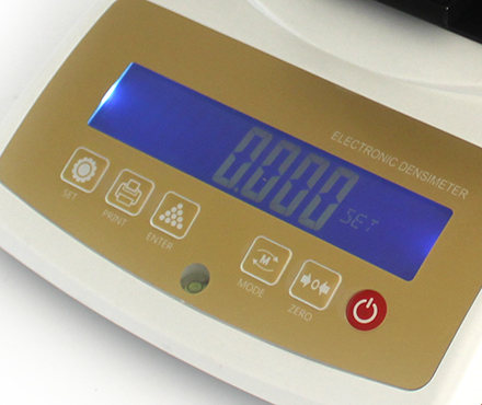 雄发XF-120K黄金纯度测试仪按键面板细节图