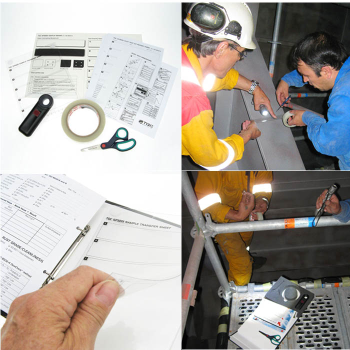 TQC SP3209 Dust Test Tape Application