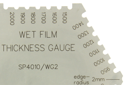 Detail of TQC SP4010 hexagonal wet Film Thickness Gauge