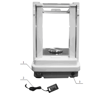 FA1004C Electronic Analytical Balance rear view