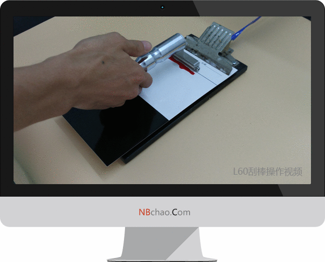 Demonstration diagram of the actual operation of the Japanese OSP L60 coating handle 日本 OSP L60 涂布手柄实际操作演示图