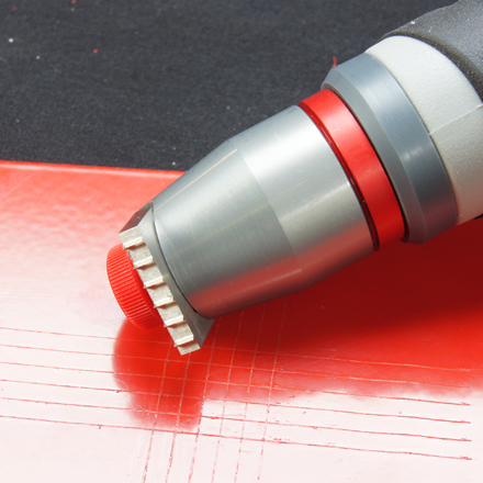 Detail of cross cutter head 1 Detail of cross cutter head 1