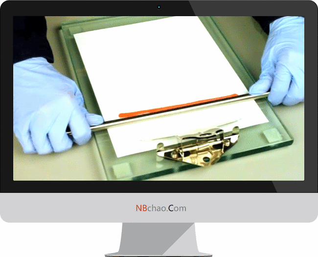 RDS Steel Wire Drawdown Rod scraping action diagram