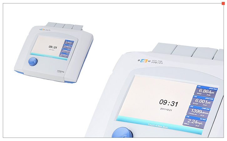 Detail of the water quality Tester DZS-708L-05 PH/conductivity/ion/dissolved oxygen four module sets