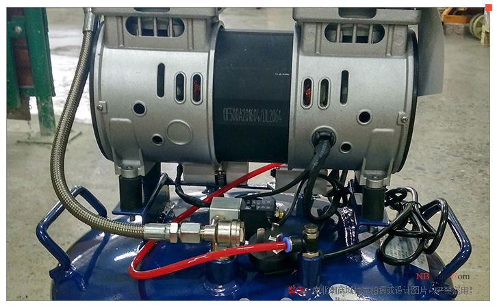 Silent oil-free Air Compressor Dasheng DA5001 air pump side view