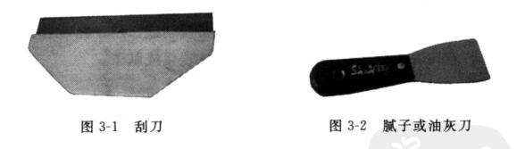 Drawing 1 of commonly used construction tools for base treatment of architectural coatings