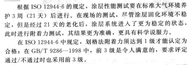 Corresponding to the adhesion of the coating, how many indicators can be met to meet the requirements? Picture 1