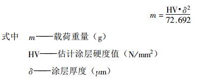 Microhardness test of the coating with Figure 2