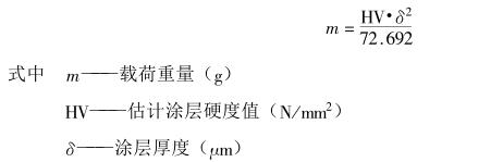 Microhardness test of the coating with Figure 2