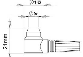 Deguang Electronics D7006 Ultrasonic Thickness Gauge Probe Dimensions