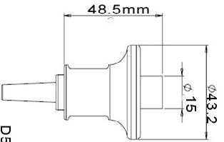 Deguang Electronics D5113 Ultrasonic Thickness Gauge Probe Size Chart