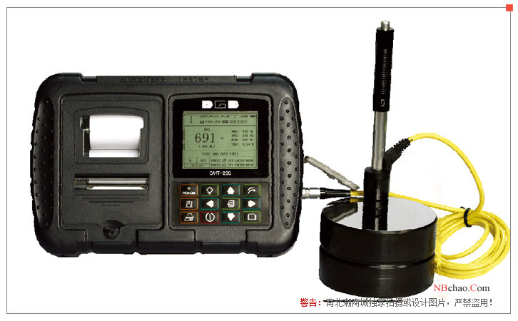 Detail drawing of the appearance of the DHT-200 Leeb Hardness Tester of Deguang Electronics