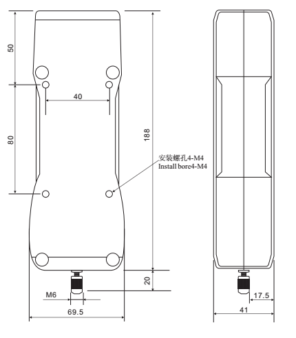 Haibao Rally Tester HF-1000/2000/5000 Outline Dimensions