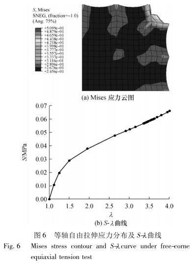 The equiaxed tensile test method for the analysis of superelastic film and the simulation with Figure 9 were discussed