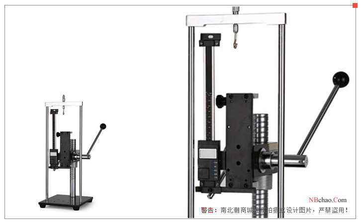 Haibao HST-J hand-pressed tension and compression test frame crank handle details display