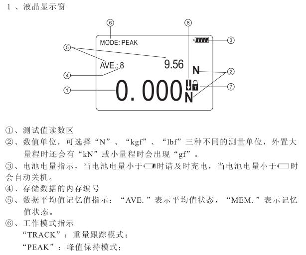 Haibao HF digital display push-pull gauge operating instructions detailed explanation with Figure 3