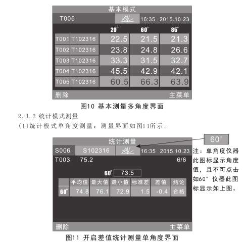 3nh光泽度仪使用说明书（NHG268 NHG60 NHG60M）配图13