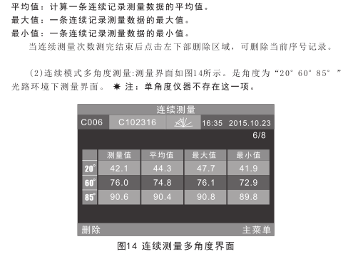 3nh光泽度仪使用说明书（NHG268 NHG60 NHG60M）配图19