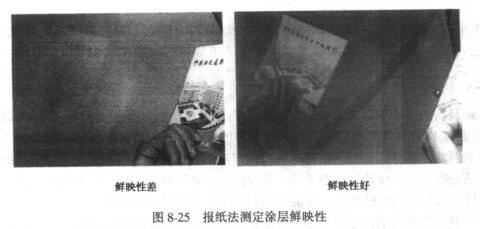 Coating film distinctness of image test summary with Figure 1