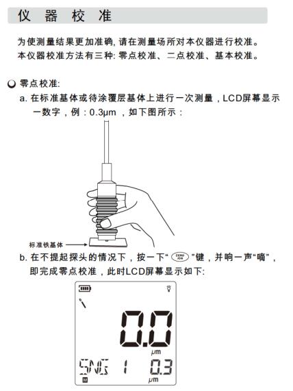 標智GM280F分體式涂覆層測厚儀儀器校準