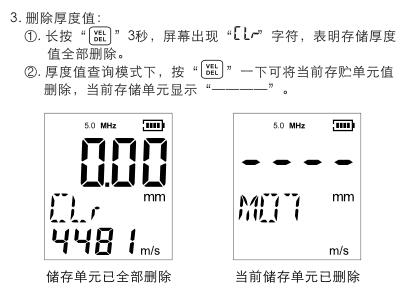 標智GM130超聲波測厚儀刪除值設(shè)置