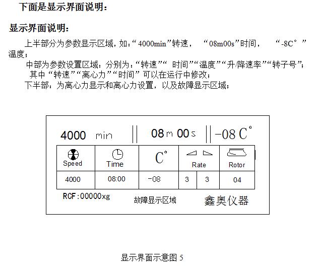 显示界面示意图