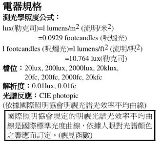 电器规格