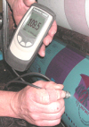 PosiTector 6000涂层测厚仪在胶印覆盖层（胶皮）厚度测量的应用实景图
