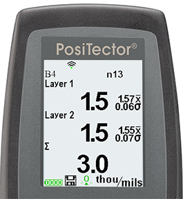 Defelsko D Advanced 200D3-E Ultrasonic Coating Thickness Gauge Graphic Display Function Diagram