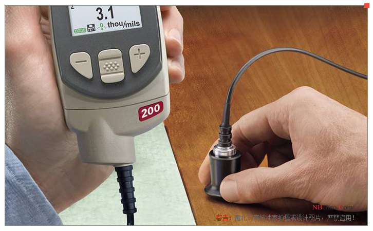 Defelsko D Advanced 200D3-E Ultrasonic Coating Thickness Gauge Push-button Display