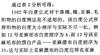 《纤维素织物白度的仪器测量与白度公式探讨》第8页