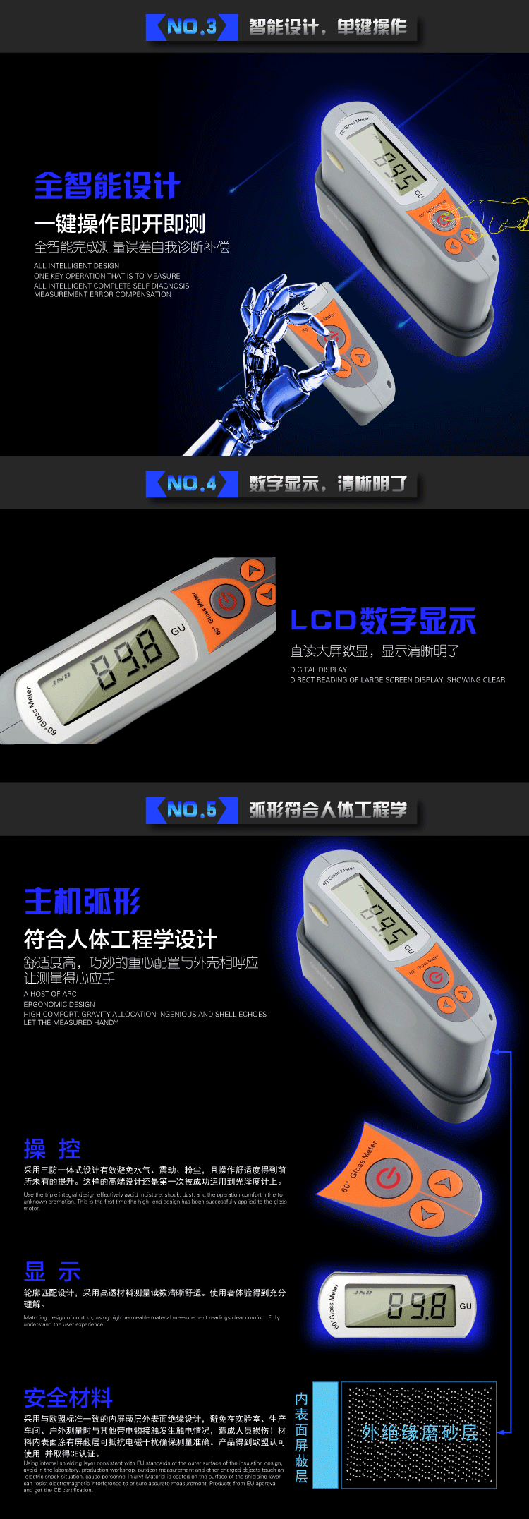 The innovative advantages of JND high-precision Glossmeter
