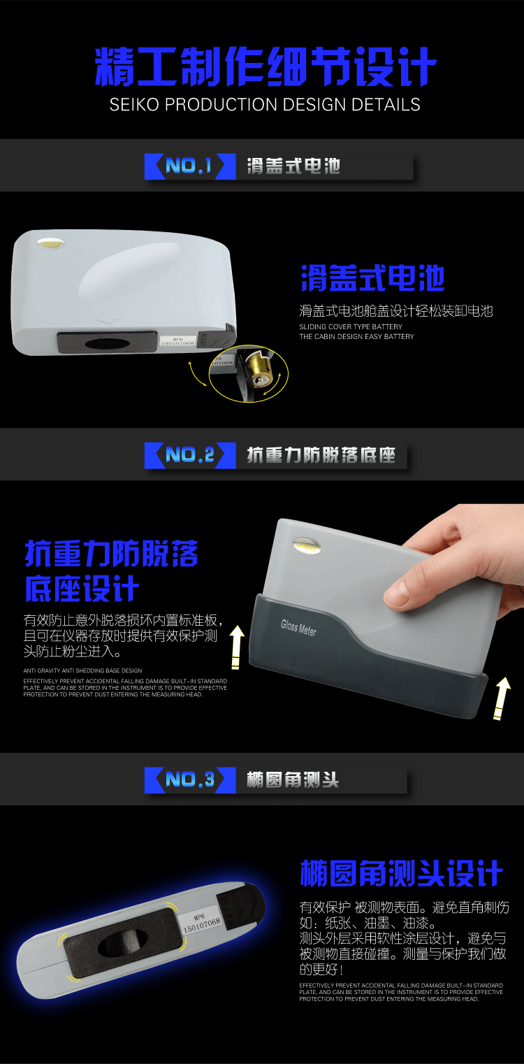 Detailed design advantages of JND high-precision Glossmeter