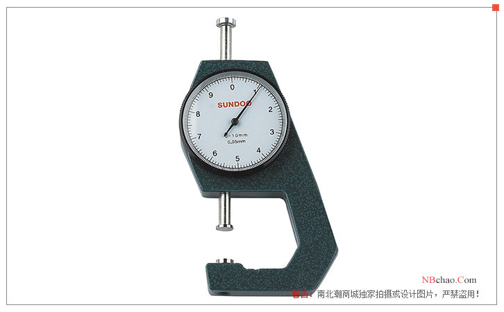Exterior drawing of Shandu Instruments LP-4010 leather Thickness Gauge