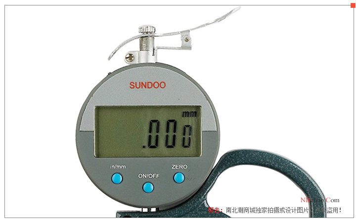 Shandu Instrument LP-D1030 Digital Display Percentage Thickness Gauge Key Detail Diagram