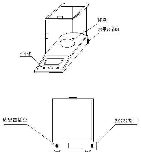 天津天马fa1204b 0.1mg精密分析天平结构图