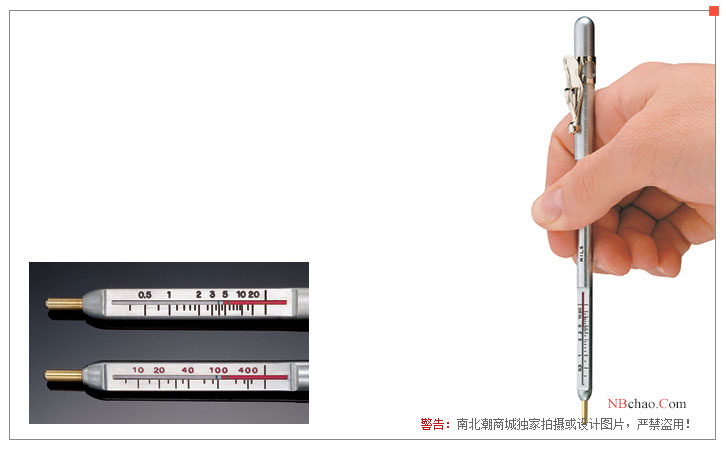 PosiPen Coating Thickness Gauge Graduation Diagram