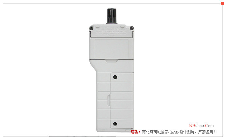 Rear view of TASI-620 thermohygrometer