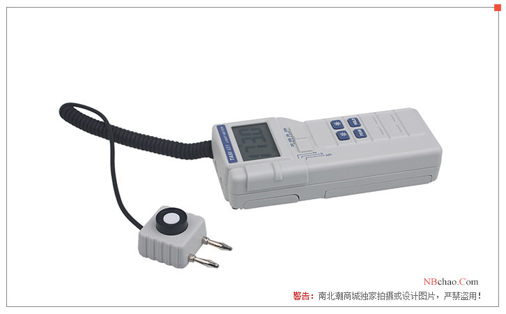Side view of TASI-631 lux meter