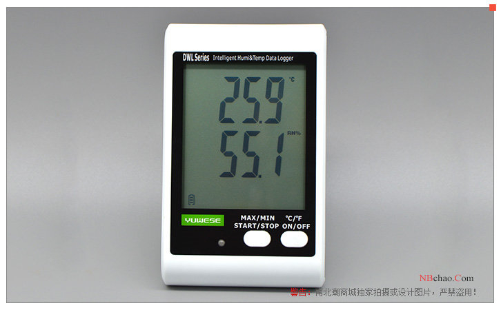 Appearance of Yuwen DWL-10 professional sound and light alarm temperature recorder