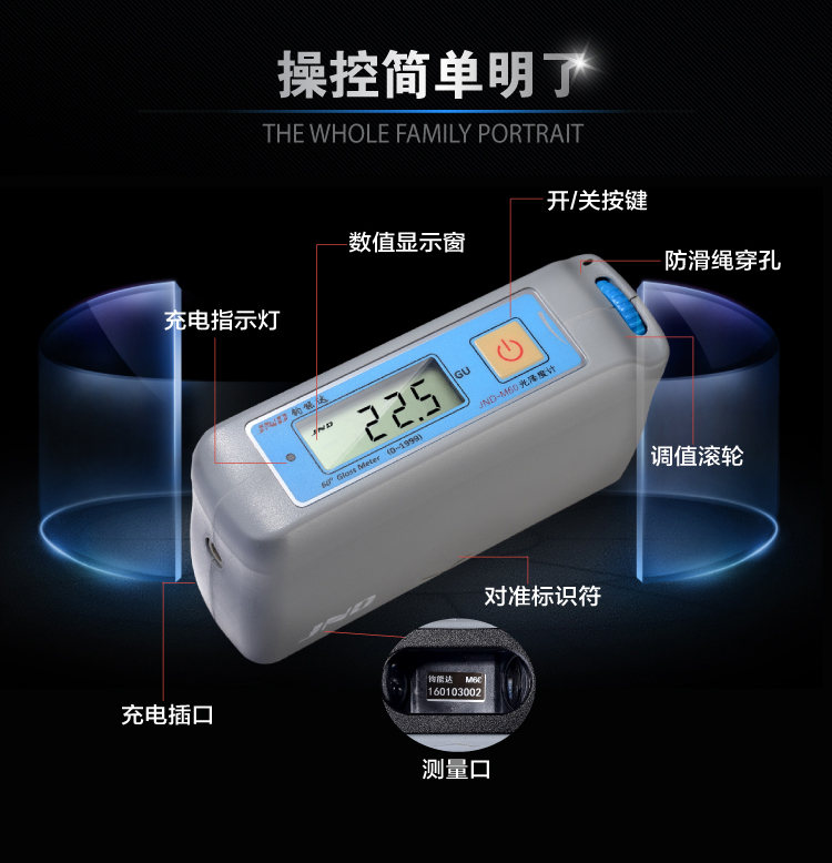 JND-M60 metal gloss meter functional structure diagram