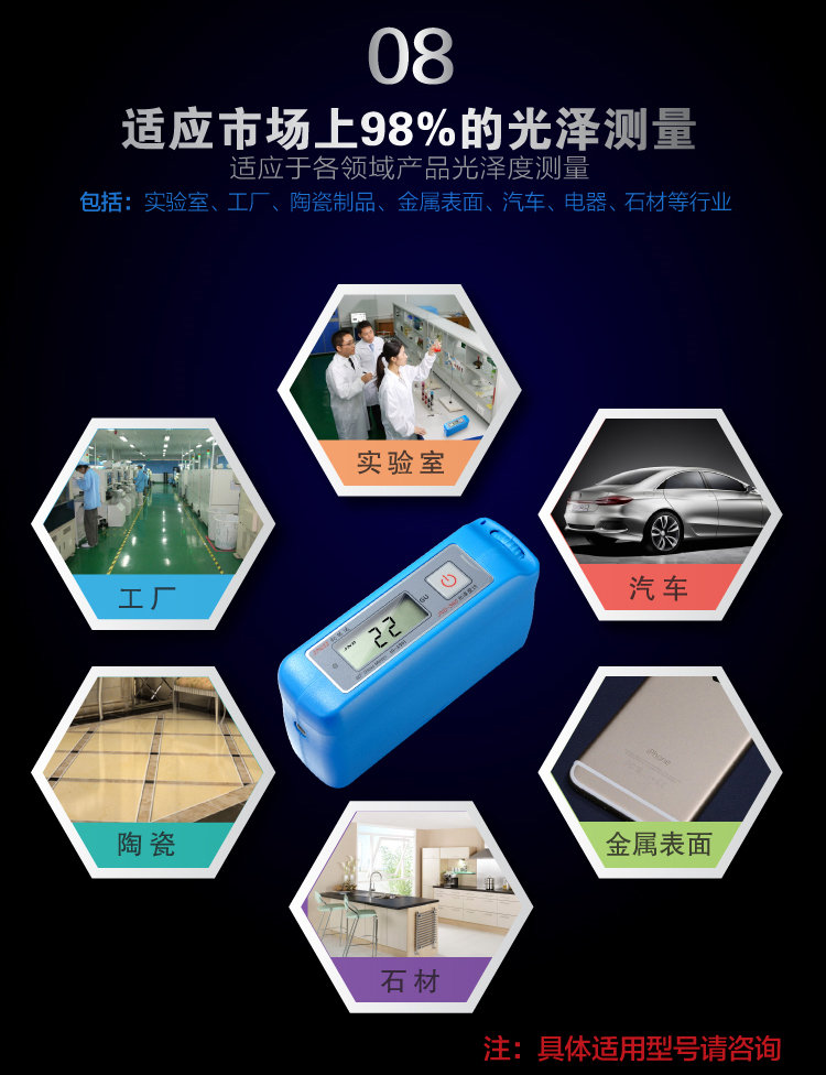 Application fields of JND-S60 special gloss meter for stone