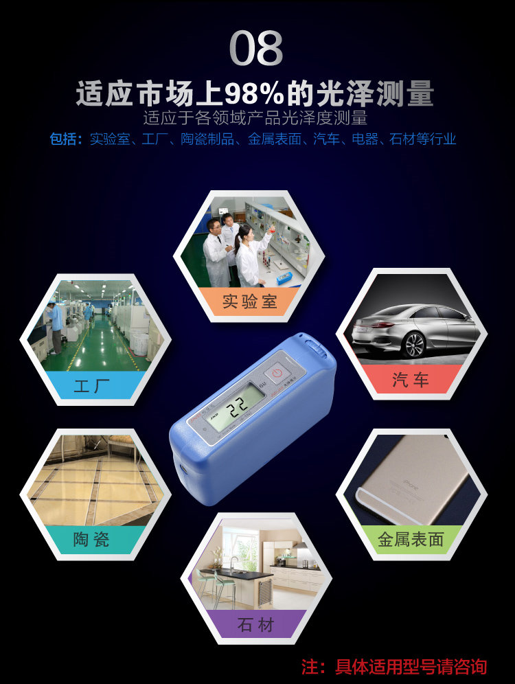 Junnengda JND-J60 gloss meter has a wide range of applications