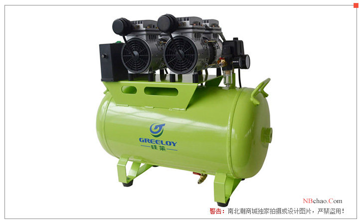 Silicon Lai GA-62 silent oil-free Air Compressor display