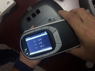 Practical application of Spectrophotometer on painted metal parts with Figure 21